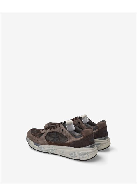 Premiata Mase25 8421 Sneaker in Brown Suede and Mesh Men's PREMIATA |  | MASE25 VAR8421